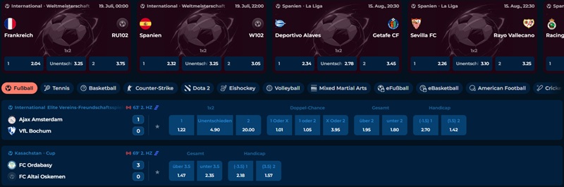 Glitzbets Sportwetten